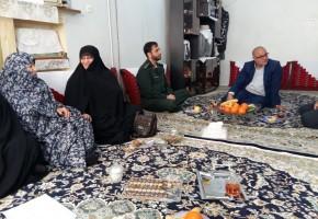 دیدار جانشین سپاه ناحیه مقاومت بسیج سیدالشهداء(ع) اسلامشهر با خانواده شهیدان ابراهیمی