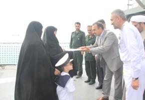 مراسم گلباران شهدای ناوشکن سهند و جوشن