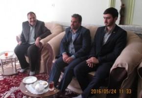 دیدار ازخانواده شهدای مدافع حرم دلیجان