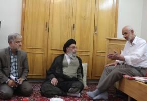 دیدار سردار کریمی و آیت‌الله طباطبایی‌نژاد از جانباز 70 درصد