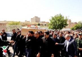 مادر شهیدان بانان متقی تشییع شد