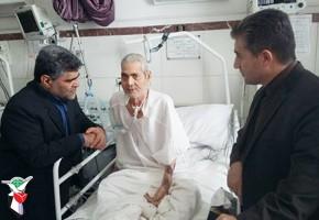 از جانباز شیمیایی شهرستان مراغه در تبریز عیادت شد