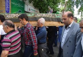 پيكر پدر شهيد گرانقدر سيد اسماعيل عابدين پور در ساري تشييع شد
