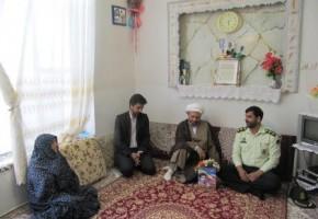 دیدار از خانواده شهدا در تویسرکان