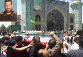 پیکر پاک جانباز شهید «منصور حشمدار» در کرج تشییع شد