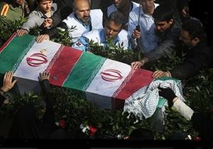 خاکسپاری دو شهید گمنام در خشک‌بیجار