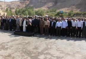 پیکر پدر شهیدان «حسنی سعدی » تشییع شد