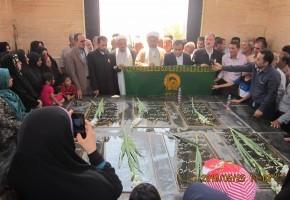 تجلیل خدام امام رضا(ع) از شهدای هفتکل