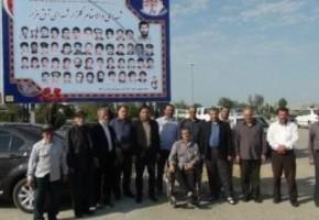 رونمایی از تابلوی عکس 48 شهید در پارس آباد