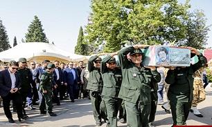 مراسم استقبال از 10 شهید دفاع مقدس در شیراز برگزار شد