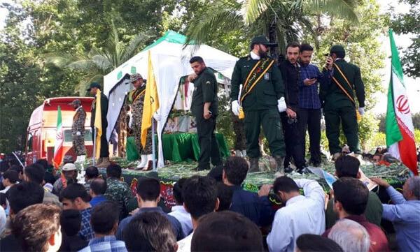پیکر شهید مدافع حرم «مهدی ثامنی‌راد» تشییع و خاکسپاری شد