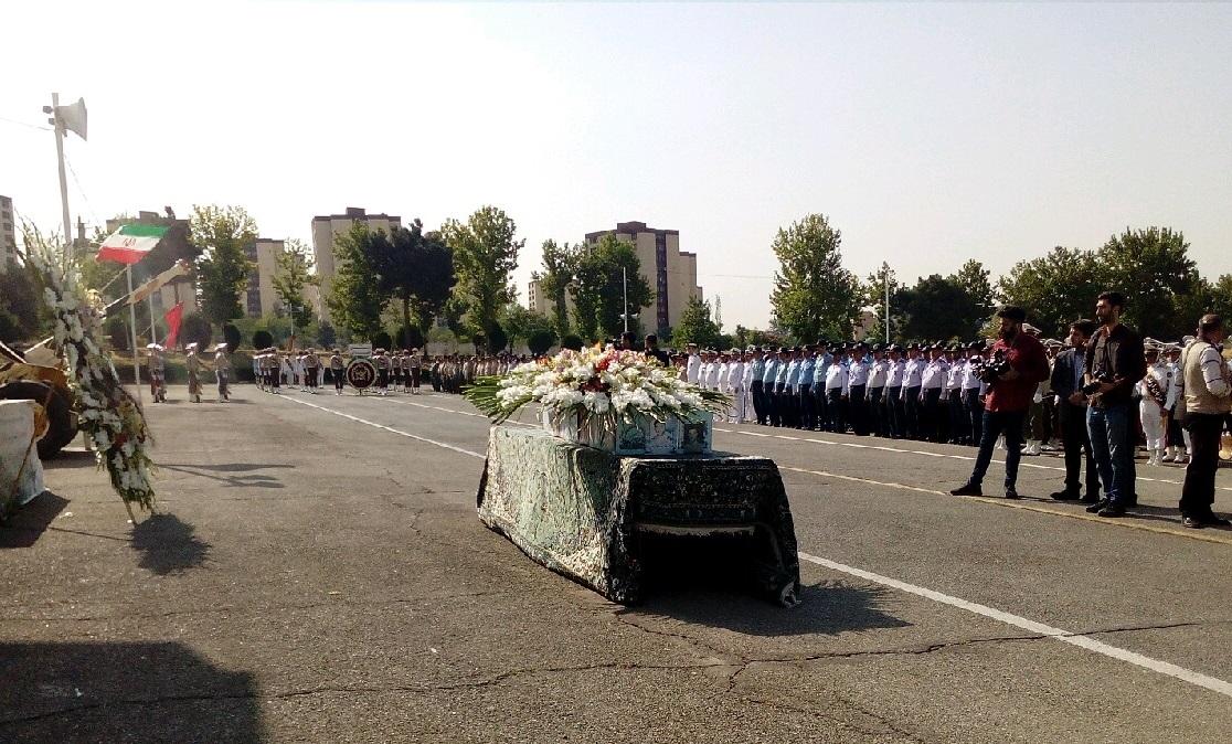 پیکر مطهر شهید «مجید ریاضتی» در ستاد نزاجا تشییع شد
