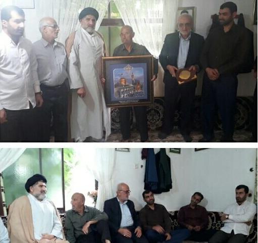 خادمیاران رضوی با ابوشهیدین پلنگی دیدار کردند