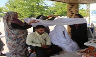 آغاز زندگی مشترک زوج محمودآبادی در جوار شهدای گمنام غواص