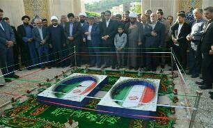 ادای احترام خدام بارگاه رضوی به شهدای گمنام یاسوج