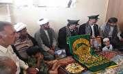 دیدار خدام بارگاه رضوی با خانواده شهید «شیردل» و جانباز «حسین‌زاده»