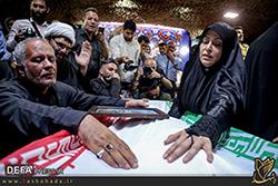 وداع با پیکر شهید سرابیان در معراج‌الشهدا