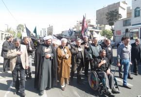 اقامه عزای حسینی هیئت رهروان شهدا ء در بنیاد شهید و امور ایثارگران شهرستان ری