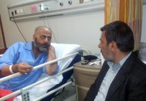 دیدار مدیرکل بنیاد چهارمحال و بختیاری با جانباز حادثه دیده منا