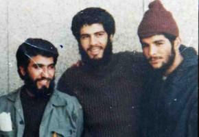 شهید خندان به همراه پنج فرمانده نام‌دار بی‌نشان گردان مقداد