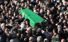 تشييع پيکر جانباز شهيد حاجي زاده در مرند