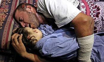 وداع تکان دهنده پدر با فرزند