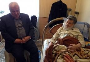 عیادت مدیر کل بنیاد تهران بزرگ از جانباز حسین رنجبرکیا