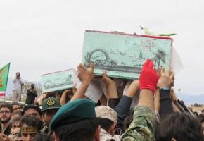 مراسم هفتمین روز خاکسپاری شهدای گمنام در میبد برگزار شد