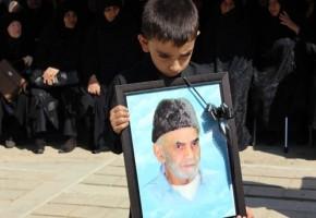 پیکر پدر شهیدان امیری طائمه تشییع و به خاک سپرده شد