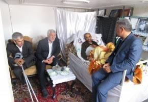 دیدار مدیرکل بنیاد شهید البرز با جانبازان اشتهارد