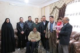 بازدید بسیجیان حوزه شهید ابراهیمی قم از جانباز دوران دفاع مقدس