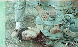 لحظه عروج رزمنده بسیجی