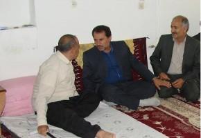 دیدارمدیرکل بنیاداستان ایلام با کلیه ایثارگران روستای زنجیره علیا