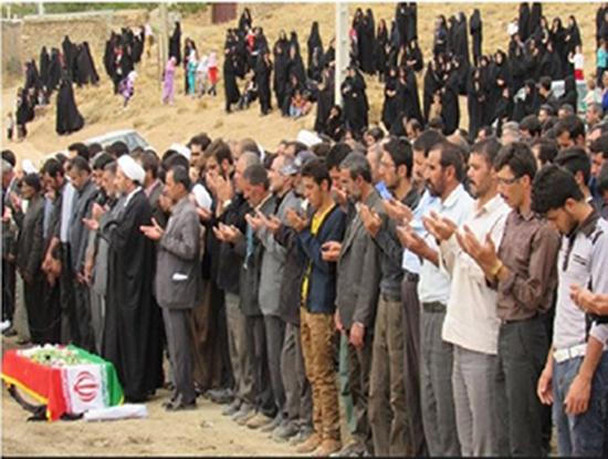 پیکر جان باخته حادثه منا در شهرستان فریدن تشییع شد