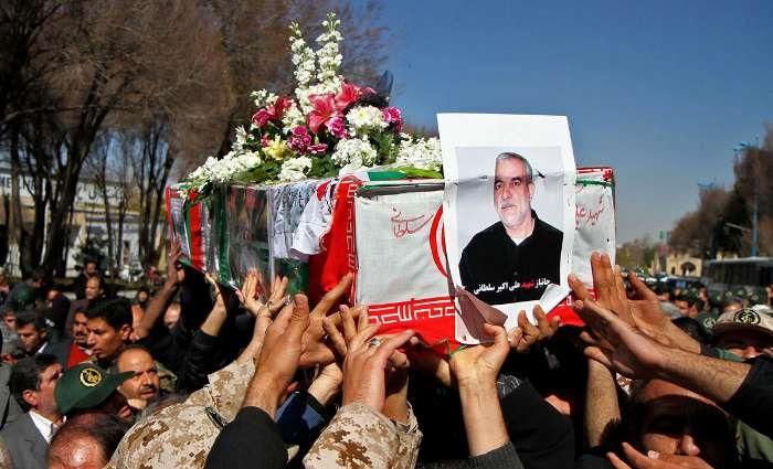 مراسم تشیع جانباز شهید علی اکبر سلطانی