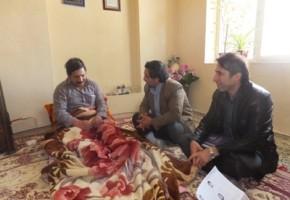 عیادت رئیس بنیاد اردبیل از جانباز گرانقدر