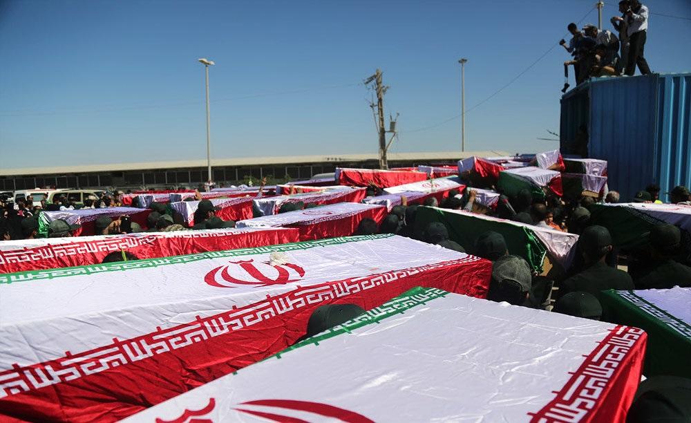 ورود 63 شهید دفاع مقدس از مرز شلمچه