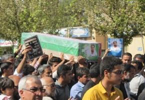 فرزند شهید جانباخته حادثه منا در کاشمر تشییع شد