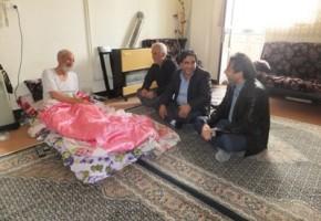 عیادت رئیس اداره بنیاد شهرستان اردبیل از جانباز گرانقدر در اردبیل