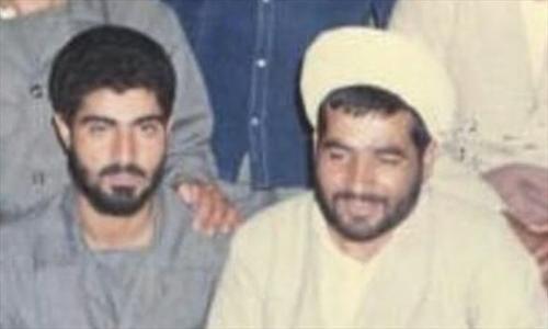 عکس یادگاری "حاج قاسم" با شهید غواص 