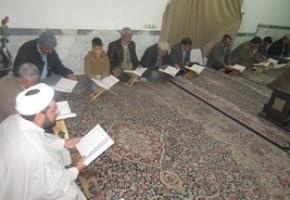 جلسه قرائت قرآن جانبازان و آزادگان بردسیر برگزار شد