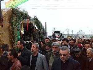 تصاویر تشییع شهدای گمنام بخش کلاچای گیلان