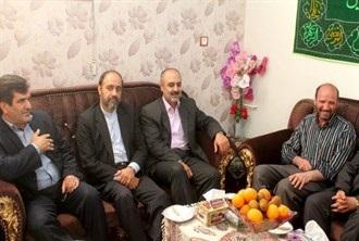 دیدار مسئولان از خانواده های جانباز و ایثارگر فرهنگی اهر