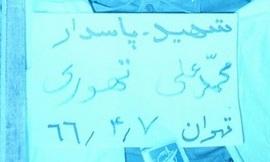 عکس/ شهیدی با چشمان باز